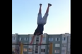 Video: Russian lad gruesomely dislocates both shoulders while showing off in a playground