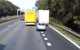 Video: This clip from Belgium shows the dangers of blindly cutting across motorway lanes