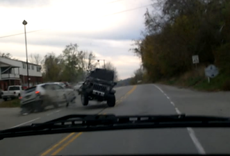 Video: Man predicts car crash and records it on his phone