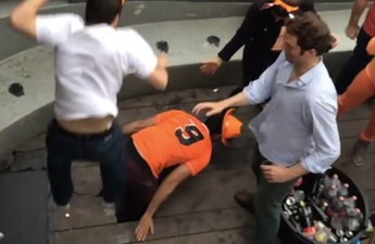 Video: Dutch lads take ‘crashing a party’ to a whole new level