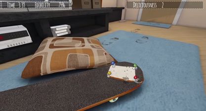 Check out this new video game in which a slice of bread tries to become toast