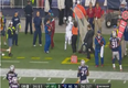 Video: NFL player knocks down security lady during the Jets v Patriots game last night
