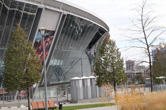 Video: Woman narrowly avoids death after bomb blast hits Shakhtar Donetsk’s Donbass Arena