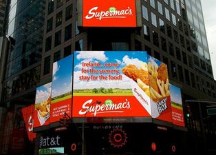 Have you seen the size of the gigantic Supermac’s ad that’s taken over Times Square?