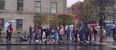 Video: 17 people dancing in the pouring rain on O’Connell Street in Dublin today