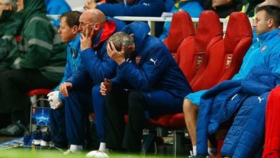 Champions League Pic of the Week: Arsenal players and staff aren’t a happy bunch