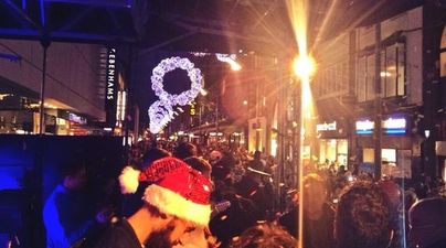Let the madness begin! The Christmas lights are on in Dublin’s Henry Street
