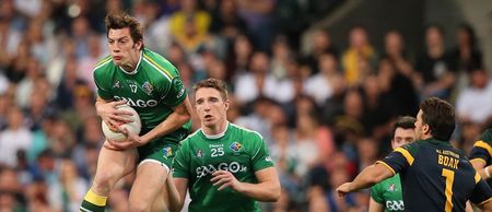 Pic: The International Rules players might have some sore heads on the plane home