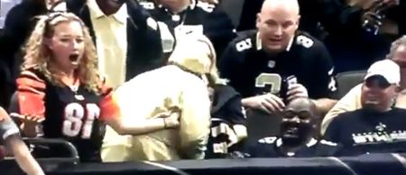 Video: Horrible fan aggressively steals game ball from a girl but there’s a happy ending