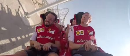 Video: Kimi Raikkonen looks bored off his face on world’s fastest rollercoaster