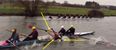 Video: This rower heartbreakingly fell out of his boat midway through a race