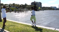 Video: Wind blows rapper into water during failed photo shoot