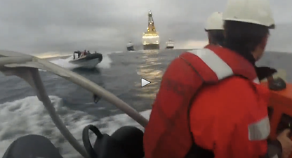 Video: Spanish Navy RIB boat repeatedly rams Greenpeace activists with force