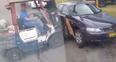 Video: Forklift operator helps out deliverymen by moving parked car across the street
