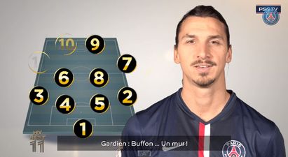 Video: Zlatan picks his all-time best team-mate XI and gives himself a great nickname