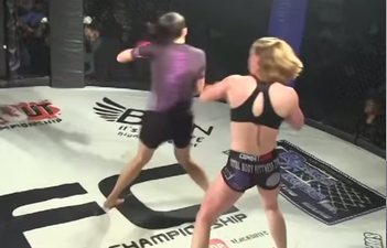 Video: This women’s MMA spinning backfist knockout is just plain brutal