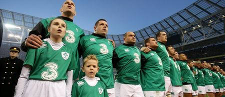 Video: England played Australia at Twickenham today, but the anthem singer still had time for Ireland’s Call
