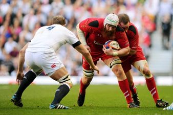 Pic: Welsh lock Jake Ball delivered a great response to the BBC typo referring to him as ‘ballsack’