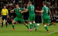Video: Fan footage captures the moment MonKeano and the Irish bench go nuts for O’Shea’s equaliser against Germany