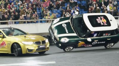 Video: Chinese man sets new world record for ‘most doughnuts around a car driving on two wheels in one minute’
