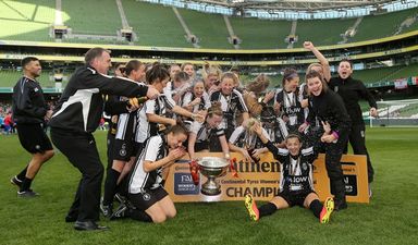 Clare Conlon wins the FAI Cup AND Leinster Ladies GAA title on the same day