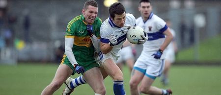 Pic: Textbook ballet-style poses adopted by players during the Leinster club final yesterday