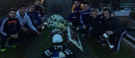 Pic: Kerry club honour the memory of late teammate by visiting his grave after county title win