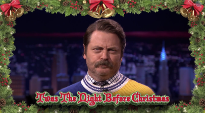 Video: Nick Offerman reads his own special version of ‘Twas The Night Before Christmas and it’s brilliant