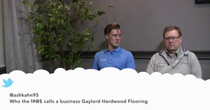 Video: The workers of Gaylord Hardwood Flooring read mean tweets about their company’s name