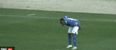 Video: Silly footballer moons opposition fans after scoring; gets sent off for mooning opposition fans after scoring