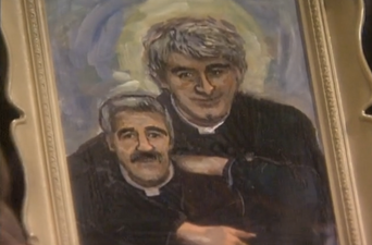 Pic: Epic Father Ted themed Christmas gift receives Graham Linehan’s seal of approval