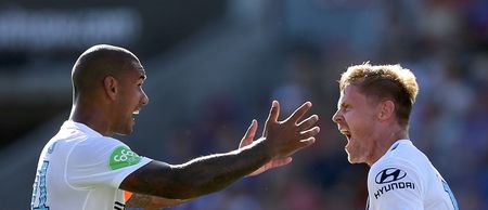 Damien Duff scores his first goal for Melbourne City