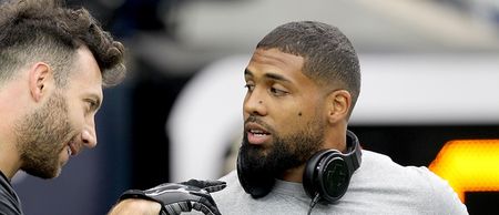 NFL star Arian Foster conducts an entire interview with a British accent