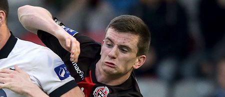 Bohemians defender Dano Byrne pictured out helping the homeless in Dublin