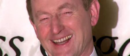 Video: Enda Kenny loved his own joke about how much it rains here in Ireland