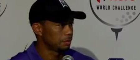 Video: A sick Tiger Woods sounds uncannily like Clint Eastwood in this media scrum