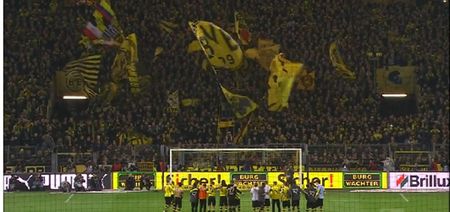 Video: Dortmund’s players and their fans sing ‘Jingle Bells’ on the pitch and it’s fantastic