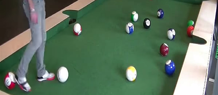 Snooker and football on one table? Of course it’s called snookball (not fooker)