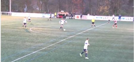 Video: German 6th division player scores from his own half