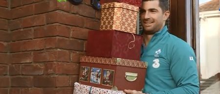 Video: Rob and Dave Kearney and Donnacha Ryan help make one lucky family’s Christmas