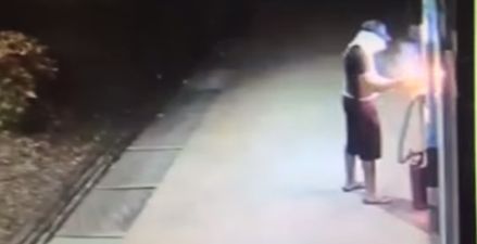 Video: Man tries to rob an ATM with a home-made bomb and sees it backfire spectacularly