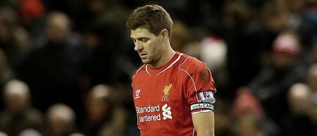 Pic: Steven Gerrard scores the opener against AFC Wimbledon while the Womble steals hearts