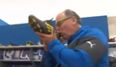 Video: Highly-respected World Cup winning coach Jake White drinking from a boot