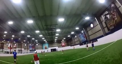 Video: We may have found the most talkative hurling goalkeeper ever in America