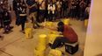 Video: This busker’s one-handed drum roll on his improvised drum kit is excellent