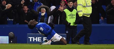 Vine: Ref Anthony Taylor seemed very happy his advantage led to an Everton goal last night
