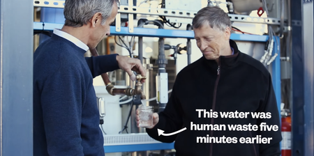 Video: Watch Bill Gates drink water that was once human waste