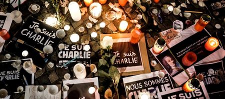 Pic:  The Eiffel Tower features heavily in these powerful tributes to the Charlie Hebdo victims