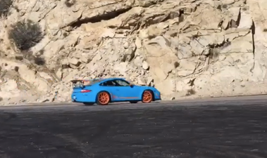 Video: Drifting a Porsche GT3 RS around a canyon looks like great craic