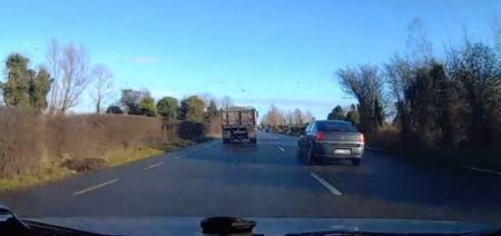Video: An absolutely crazy overtaking move on a road between Meath and Kildare